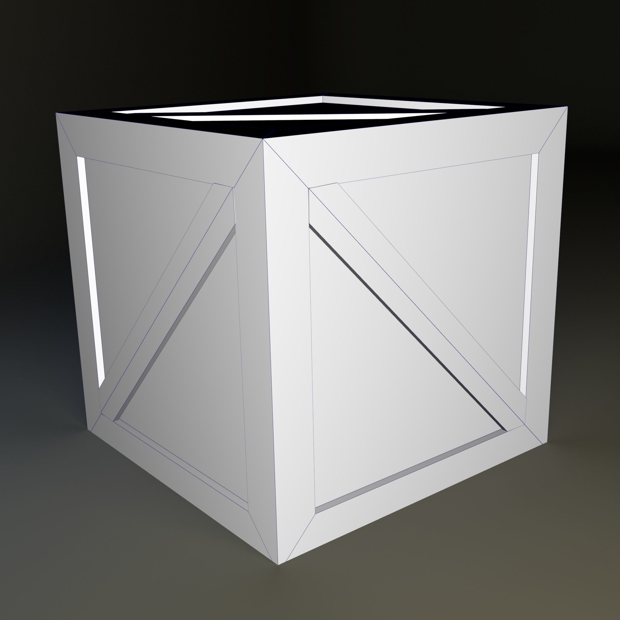 Fantasy Container Pack Low-poly 3D model_7