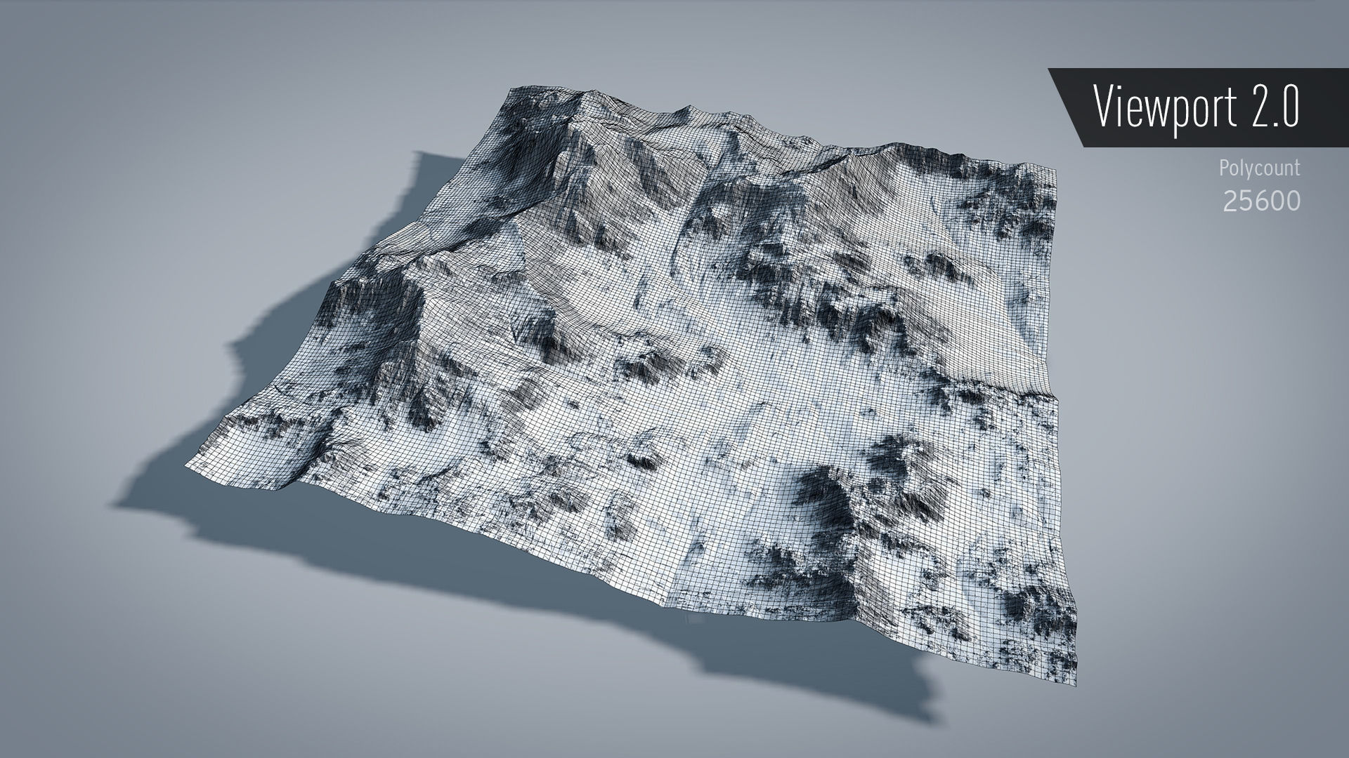 Mountain Summer and Winter Textures Low-poly 3D model_14