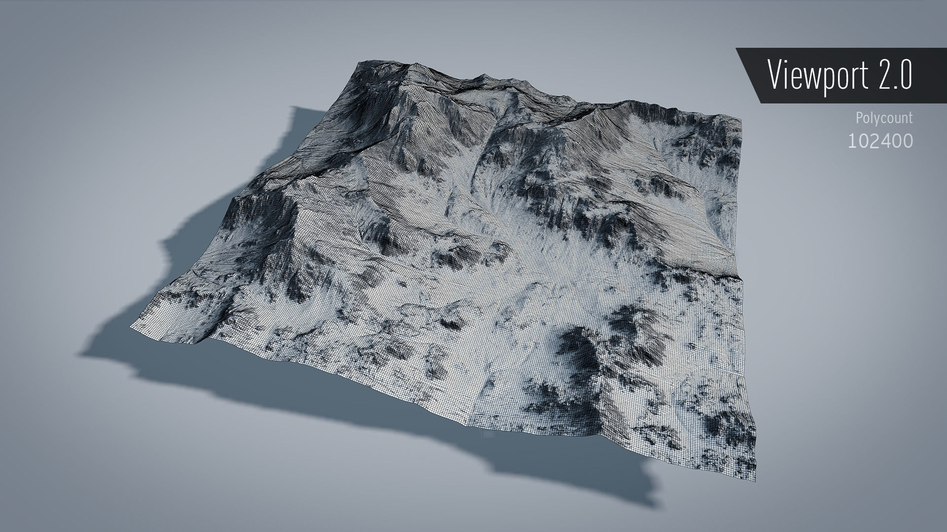 Mountain Summer and Winter Textures Low-poly 3D model_13