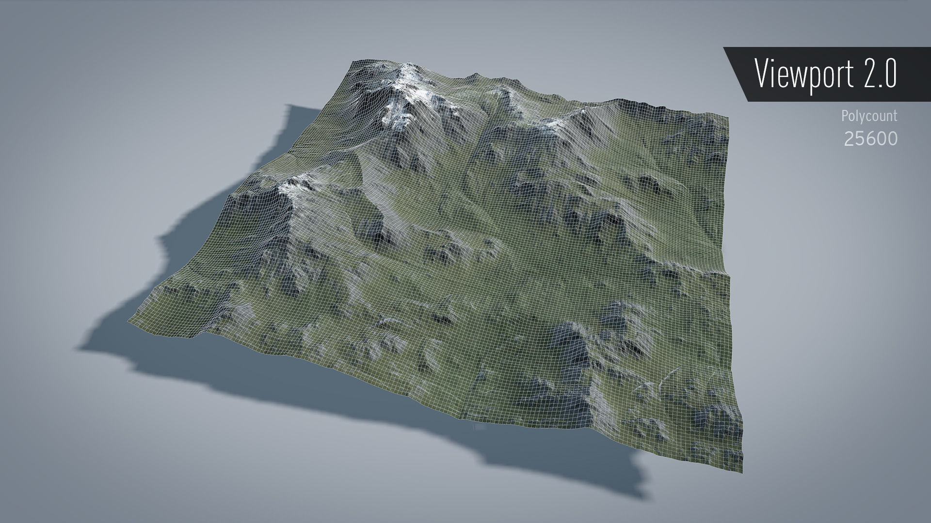 Mountain Summer and Winter Textures Low-poly 3D model_11