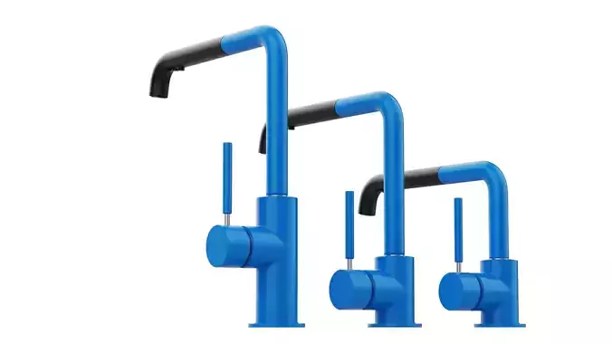 Faucet three faucets Free 3D model