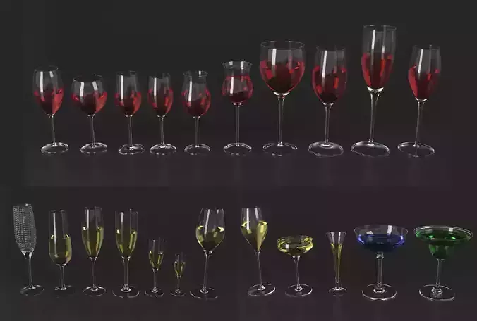 Wine And Champagne Glasses