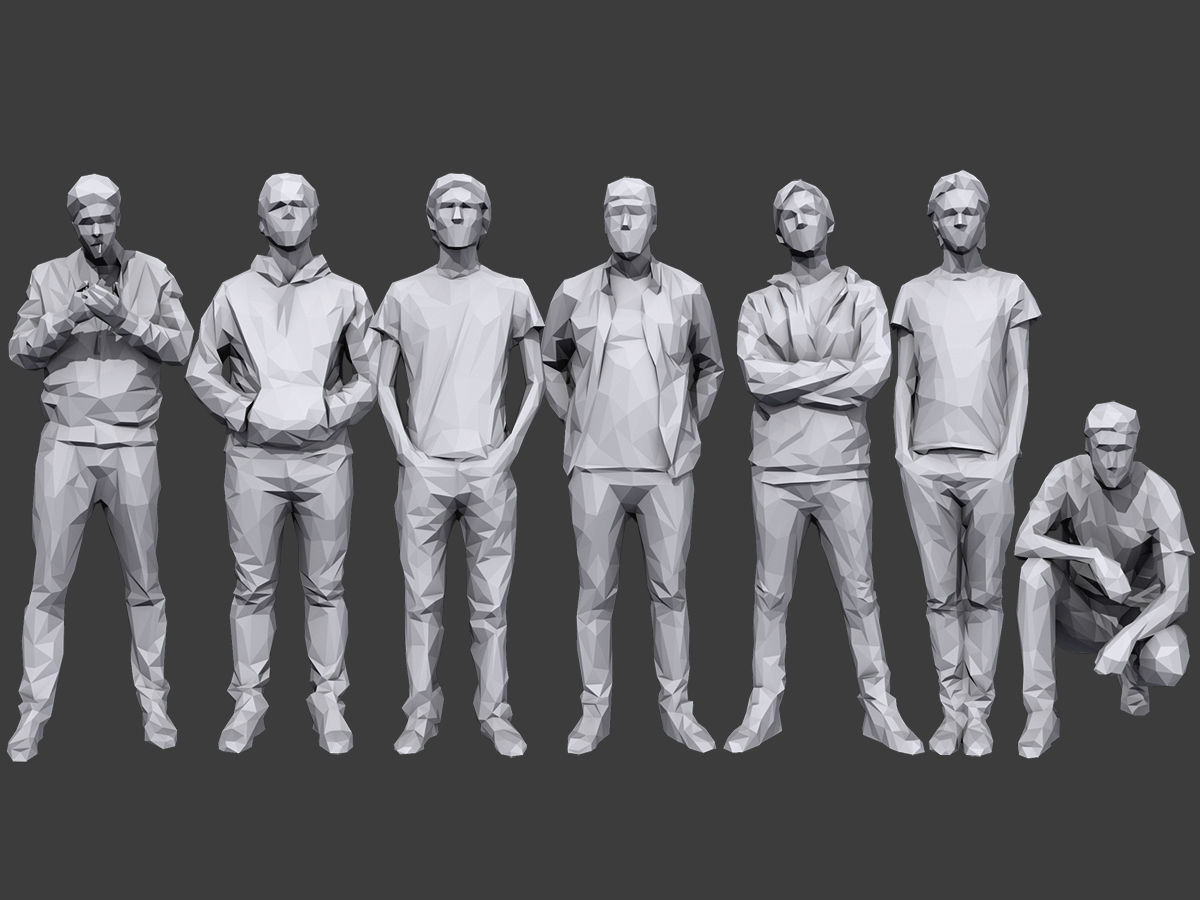 Lowpoly People Casual Pack Volume 20