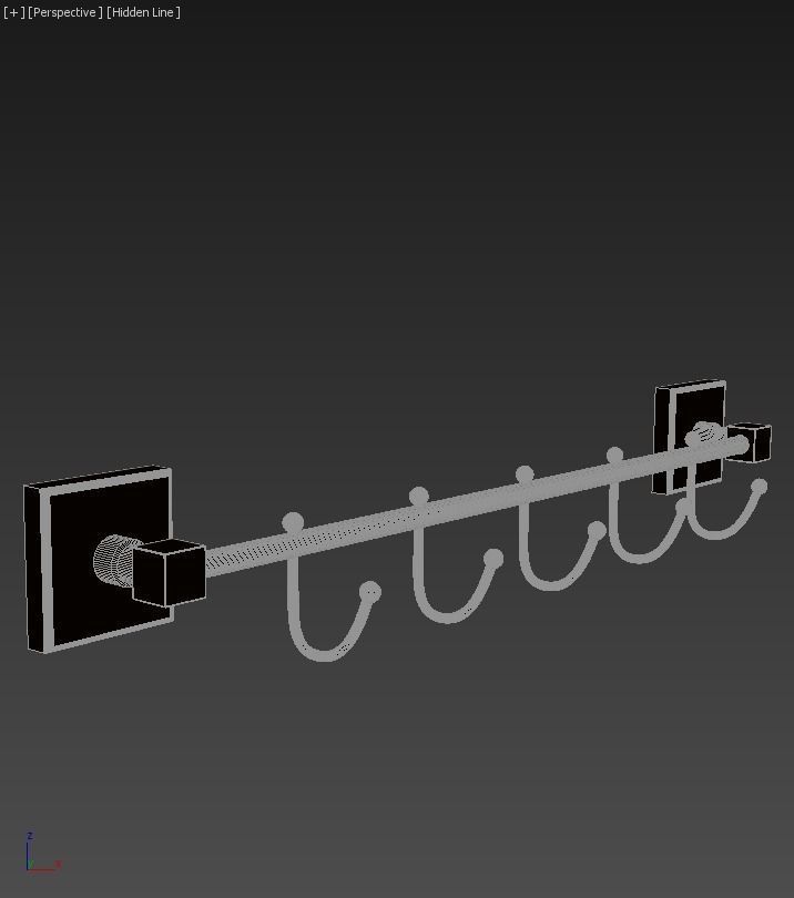 Bay Hook Hanger Quinary 3D model_3