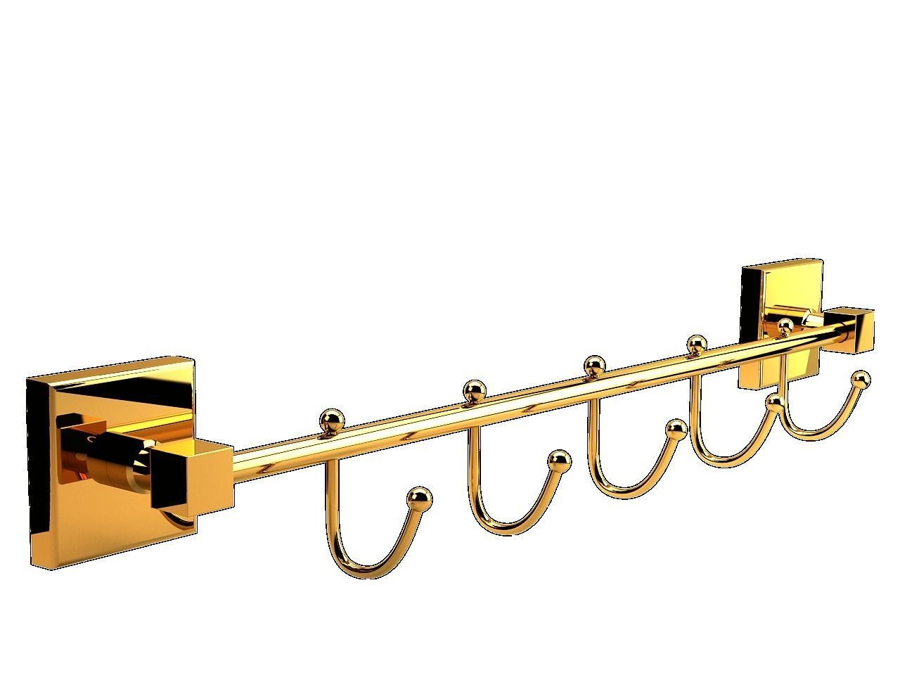 Bay Hook Hanger Quinary 3D model_1