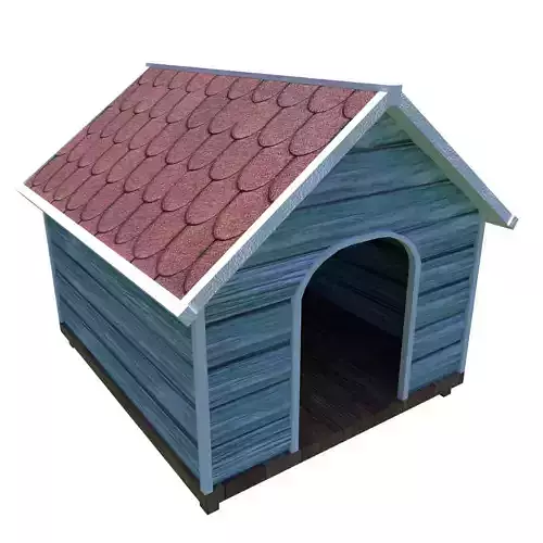 Classic Dog House Free low-poly 3D model