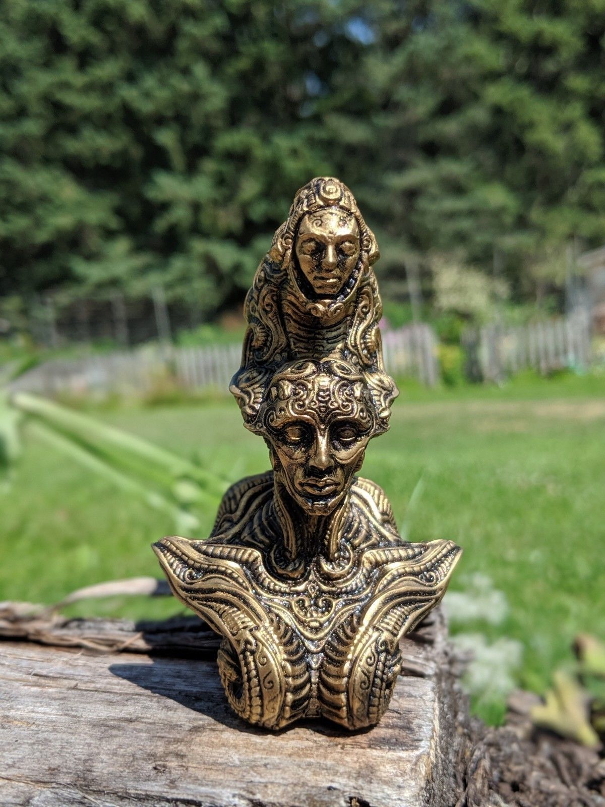 Mimic silver figurine 3D print model_3