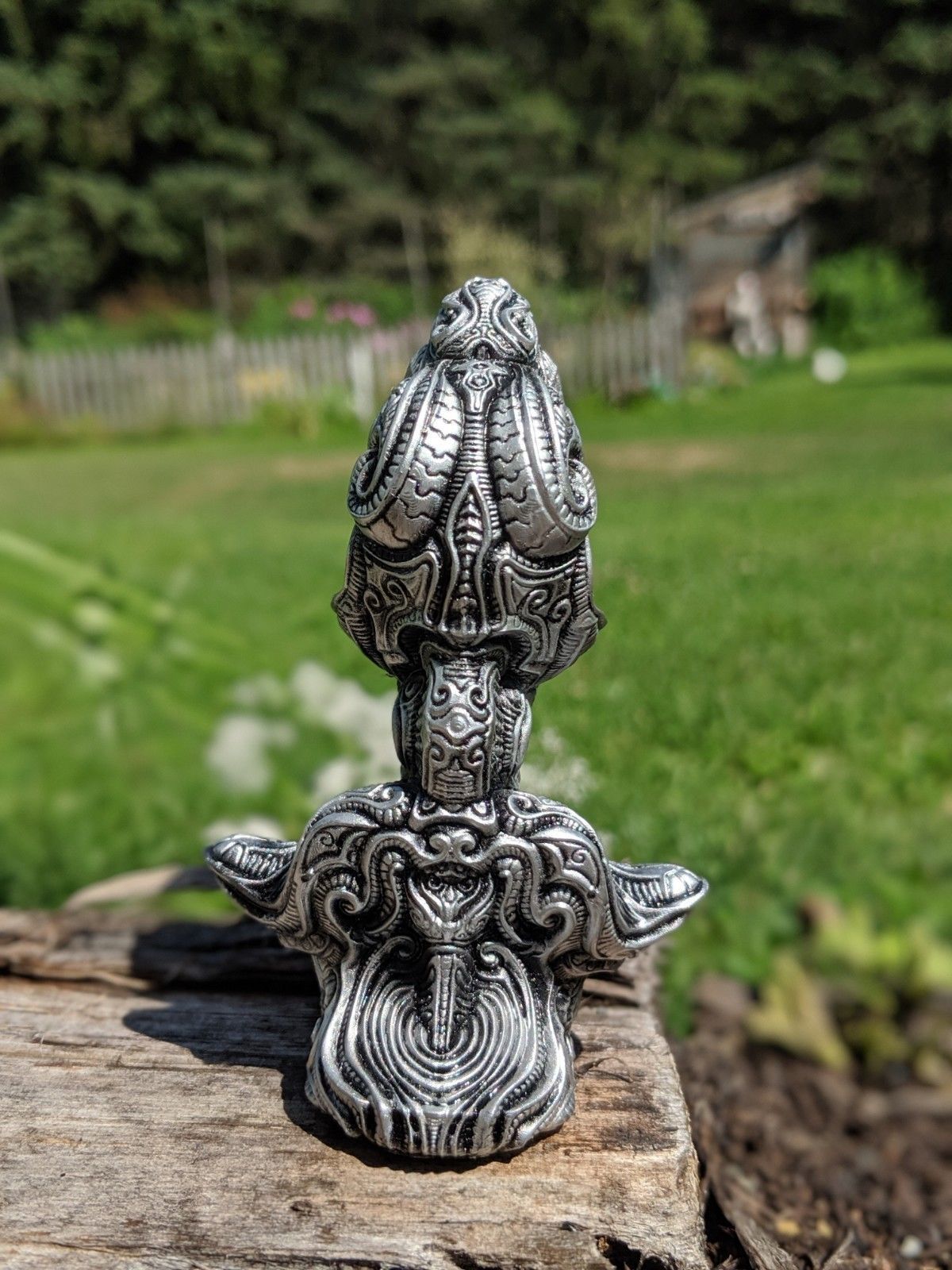 Mimic silver figurine 3D print model_2