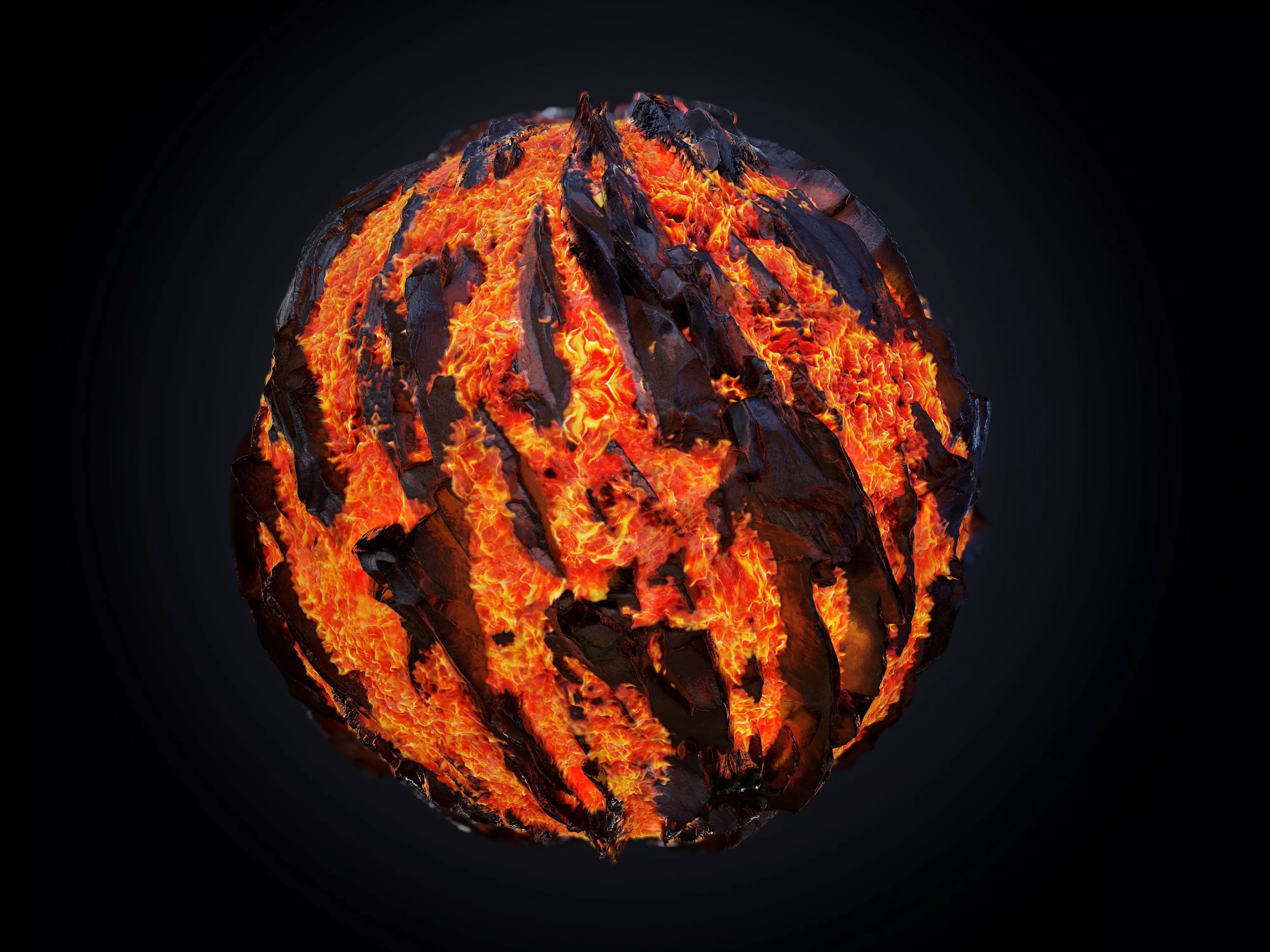 Lava Ground Seamless PBR Texture 05 Texture_0