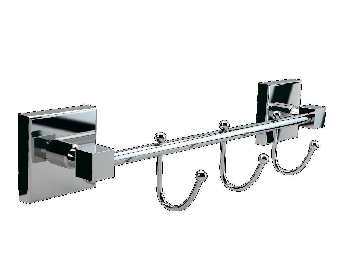 Bay Hook Hanger Triple 3D model