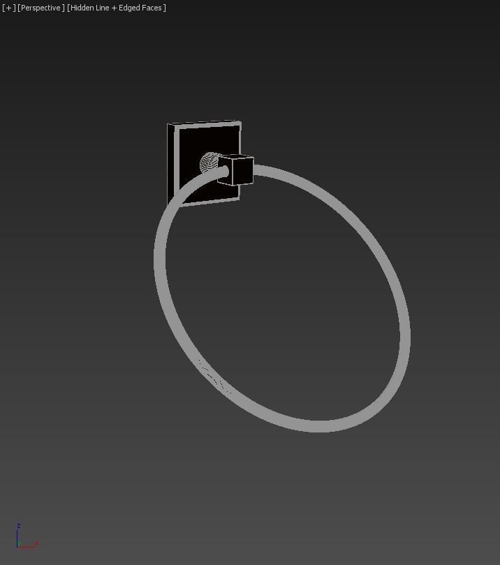 Bay Towel Round 3D model_3