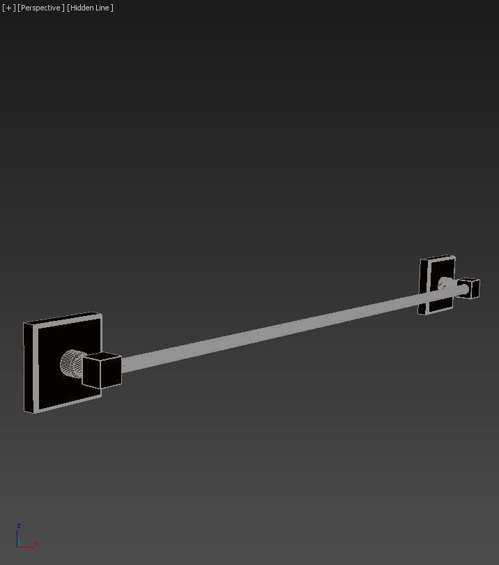 Bay Towel Long 50cm 3D model_3