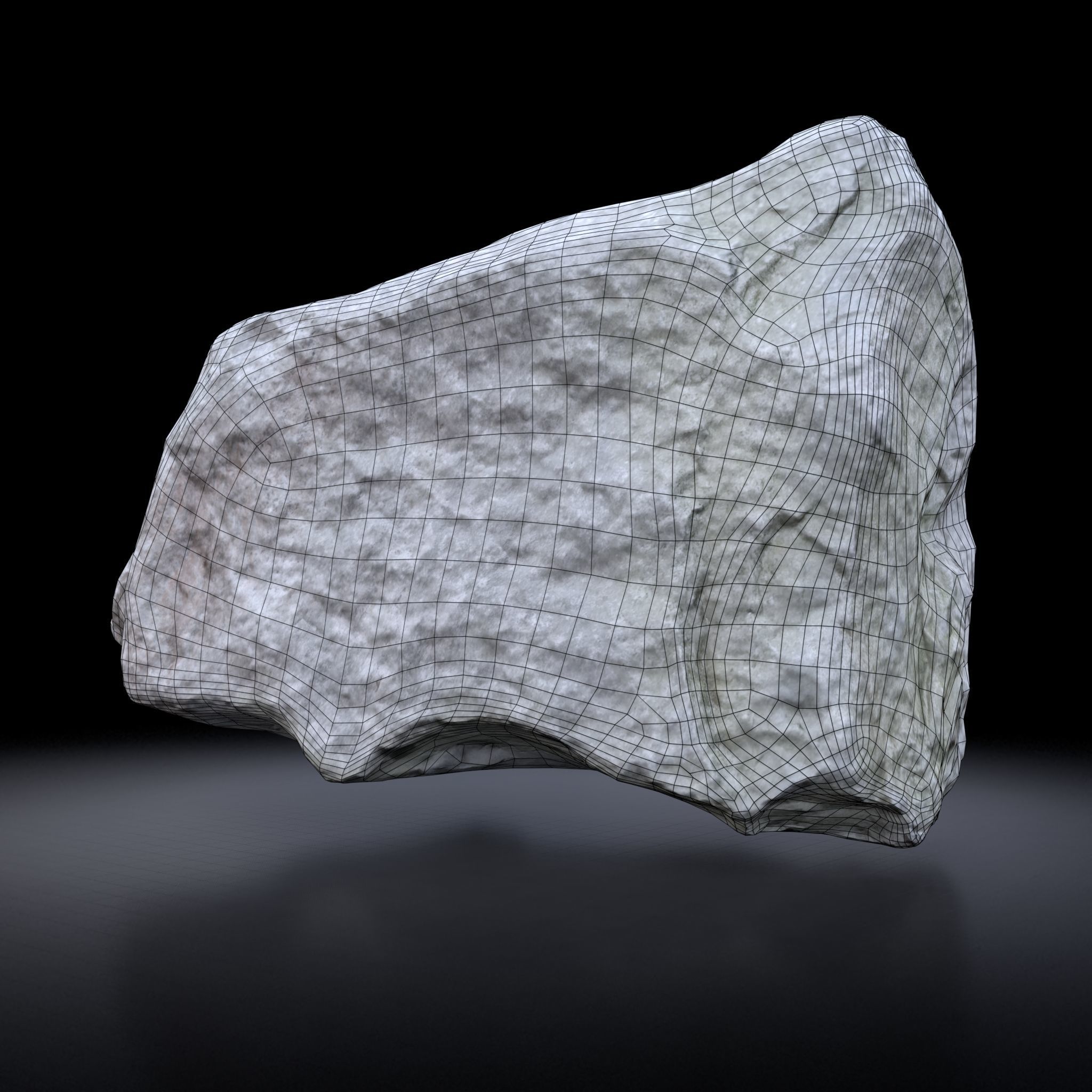 Rock 3D model - Photoscanned PBR Textures - Low-High Poly Low-poly 3D model_5