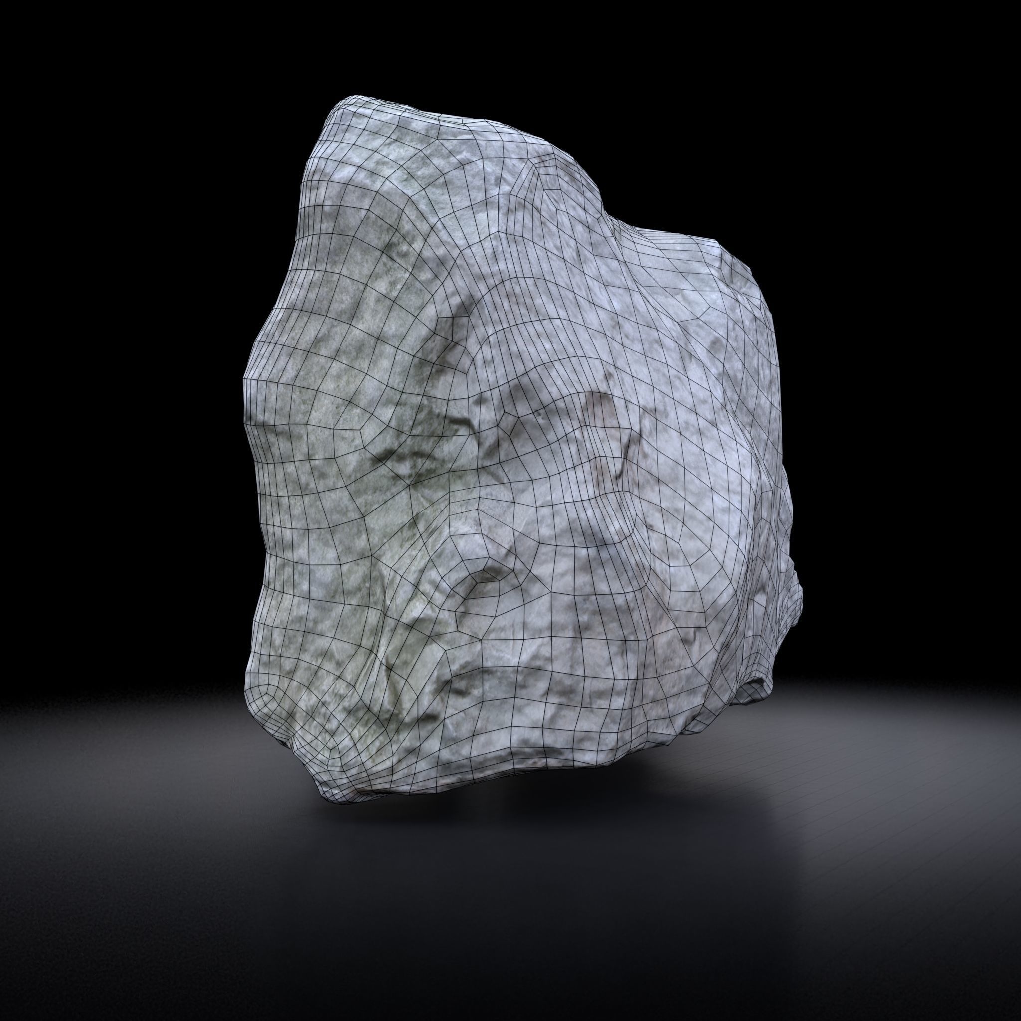 Rock 3D model - Photoscanned PBR Textures - Low-High Poly Low-poly 3D model_6