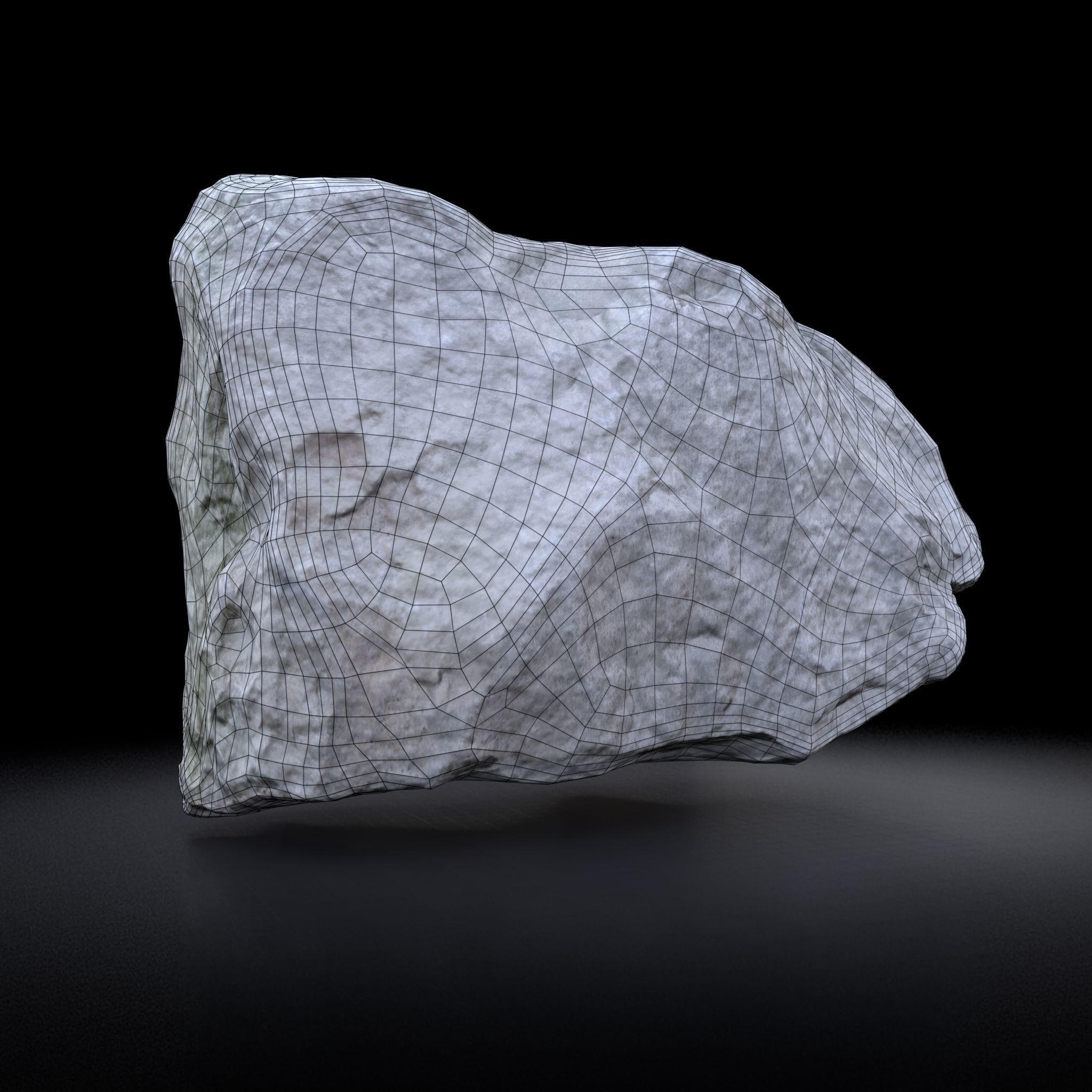 Rock 3D model - Photoscanned PBR Textures - Low-High Poly Low-poly 3D model_7