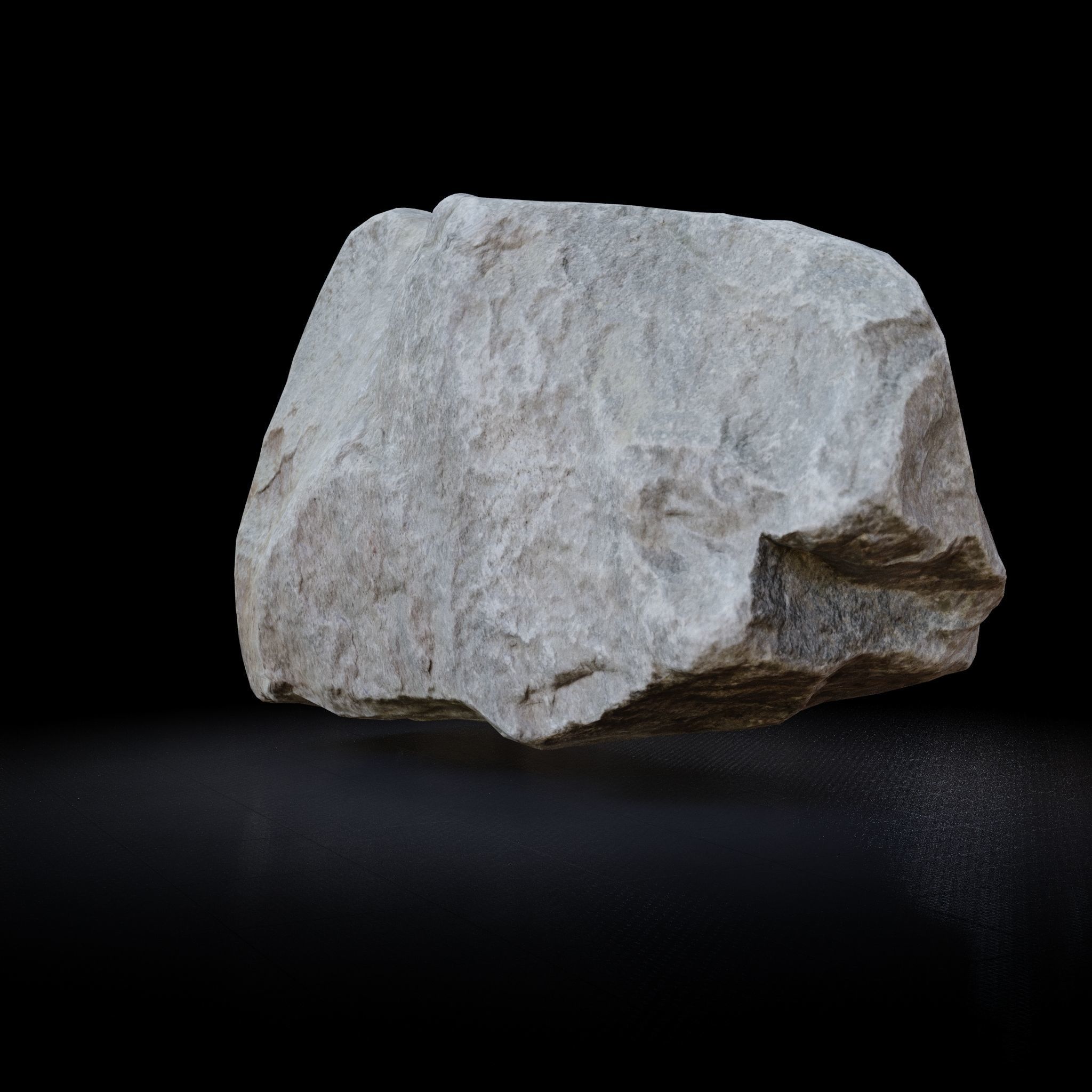 Rock 3D model - Photoscanned PBR Textures - Low-High Poly Low-poly 3D model_4