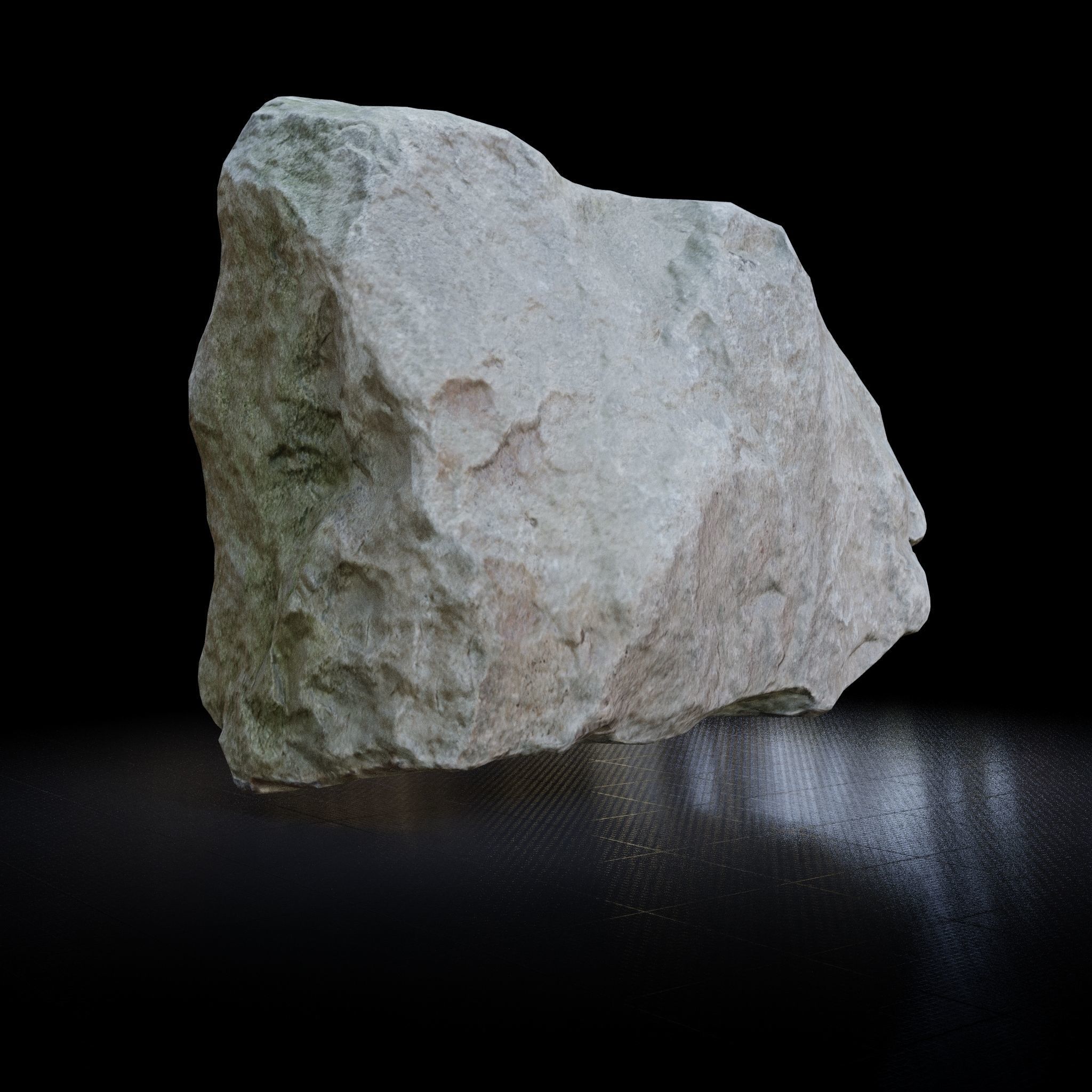 Rock 3D model - Photoscanned PBR Textures - Low-High Poly Low-poly 3D model_2