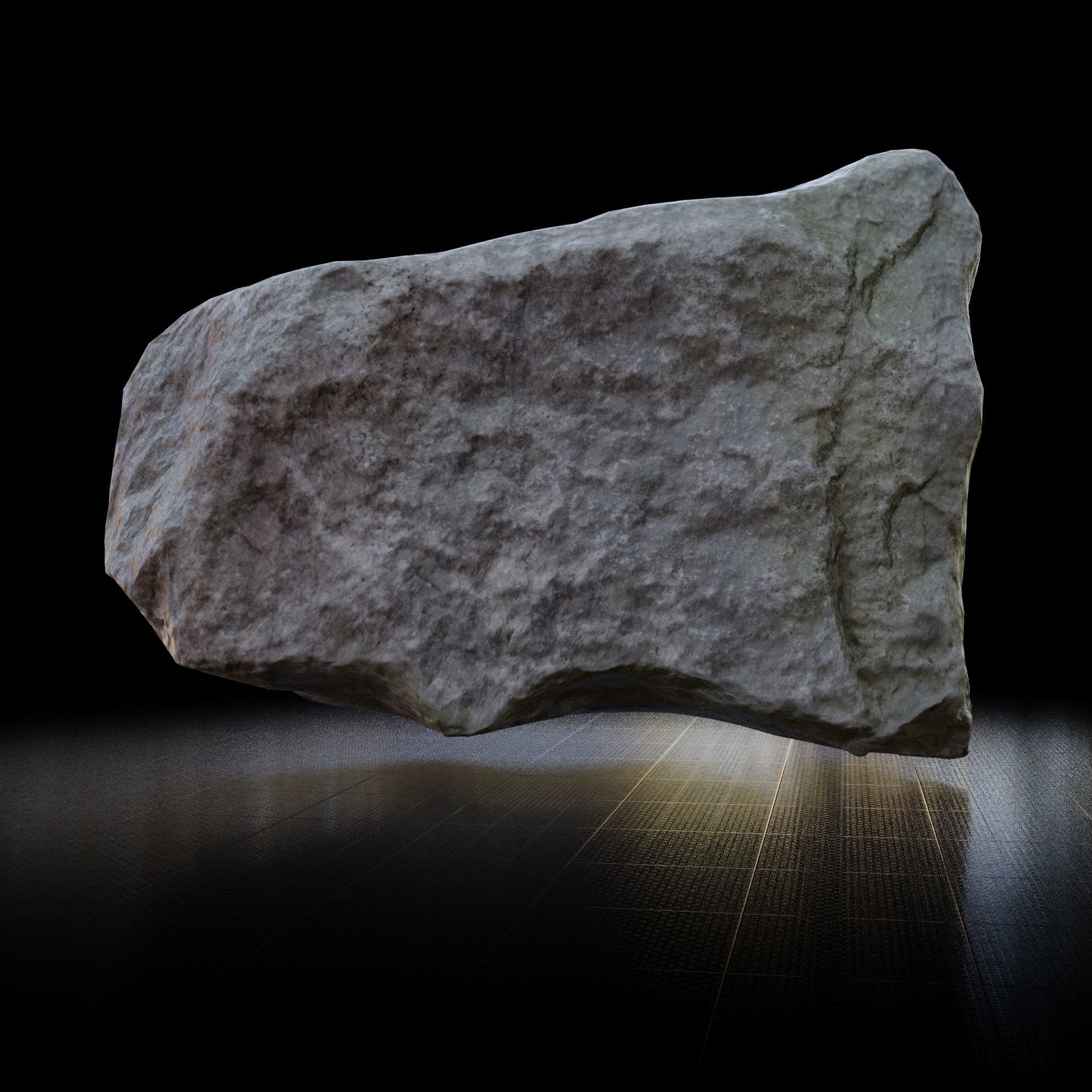 Rock 3D model - Photoscanned PBR Textures - Low-High Poly Low-poly 3D model_3