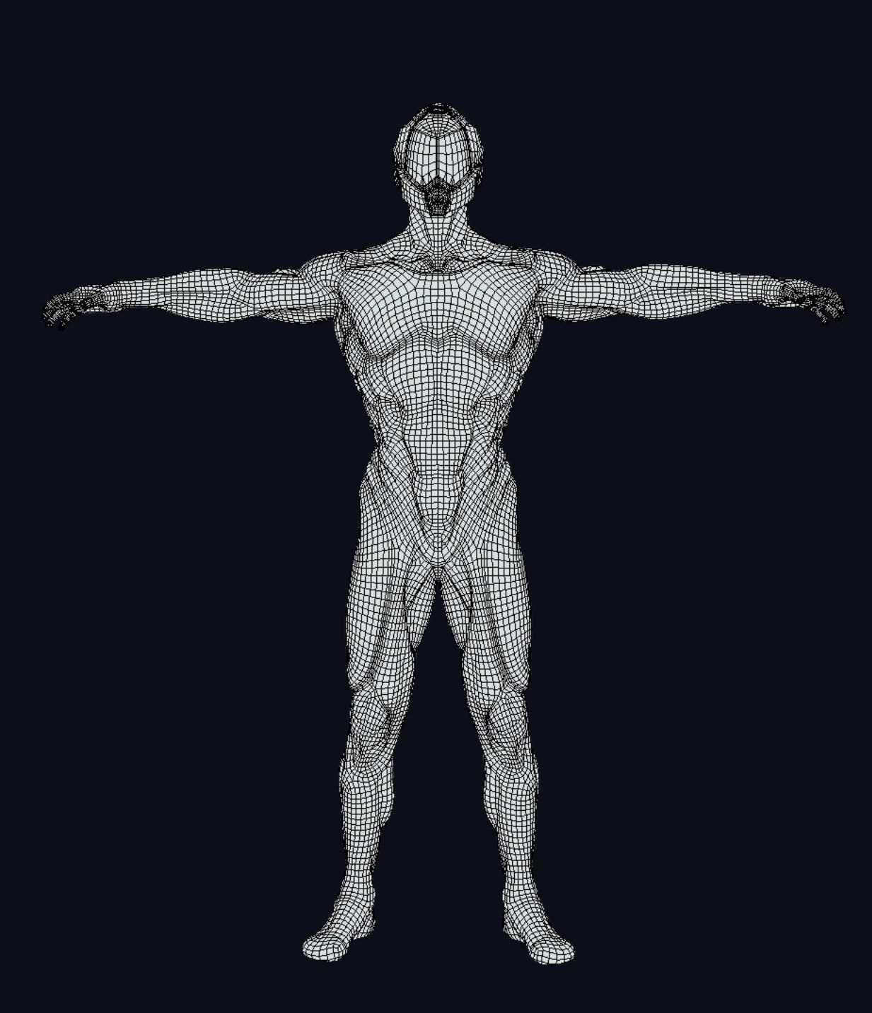 free-mixamo-retextured-model man in futuristic suit Free low-poly 3D model_4
