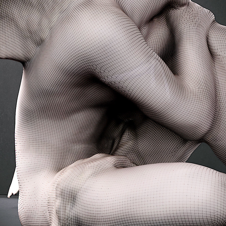 Male Angel sculpture 3D print model_6