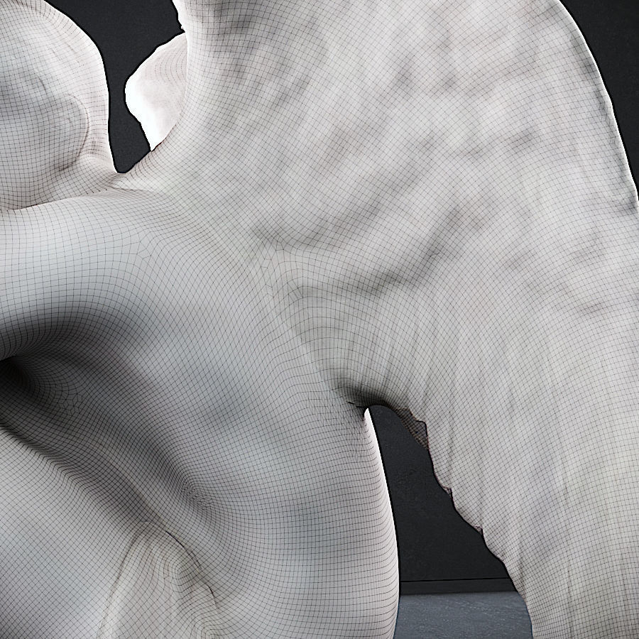 Male Angel sculpture 3D print model_2