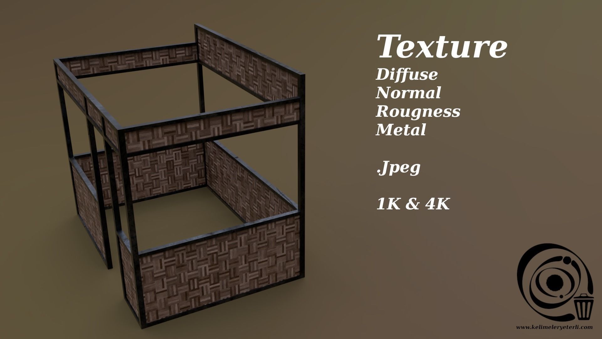 Stall stand 07 R Low-poly 3D model_4