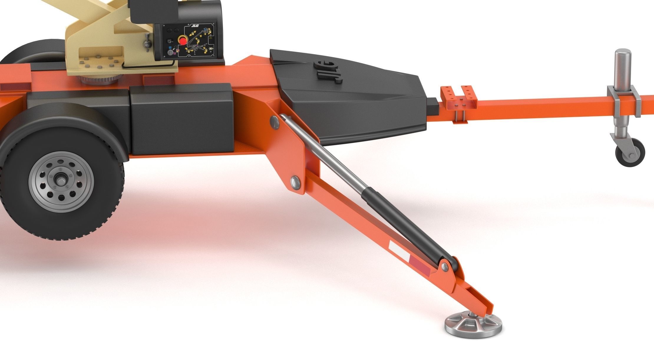 JLG T350 Towable Boom Lift 3D model_10