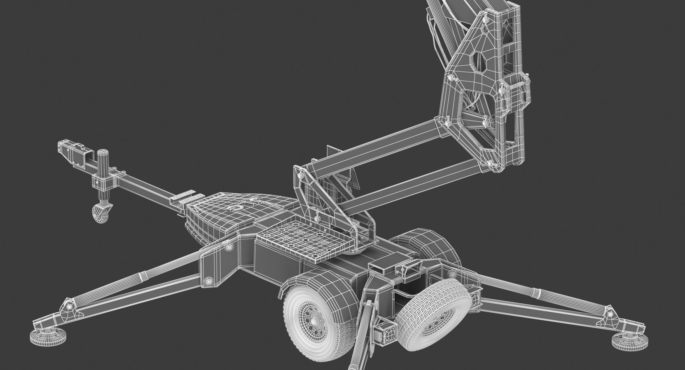 JLG T350 Towable Boom Lift 3D model_20
