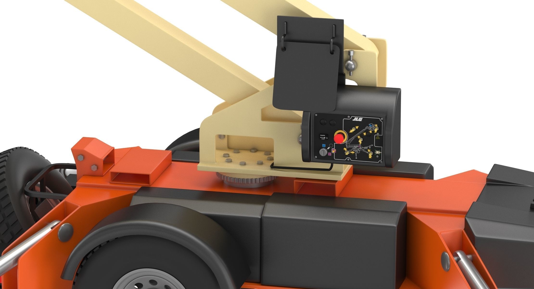 JLG T350 Towable Boom Lift 3D model_5