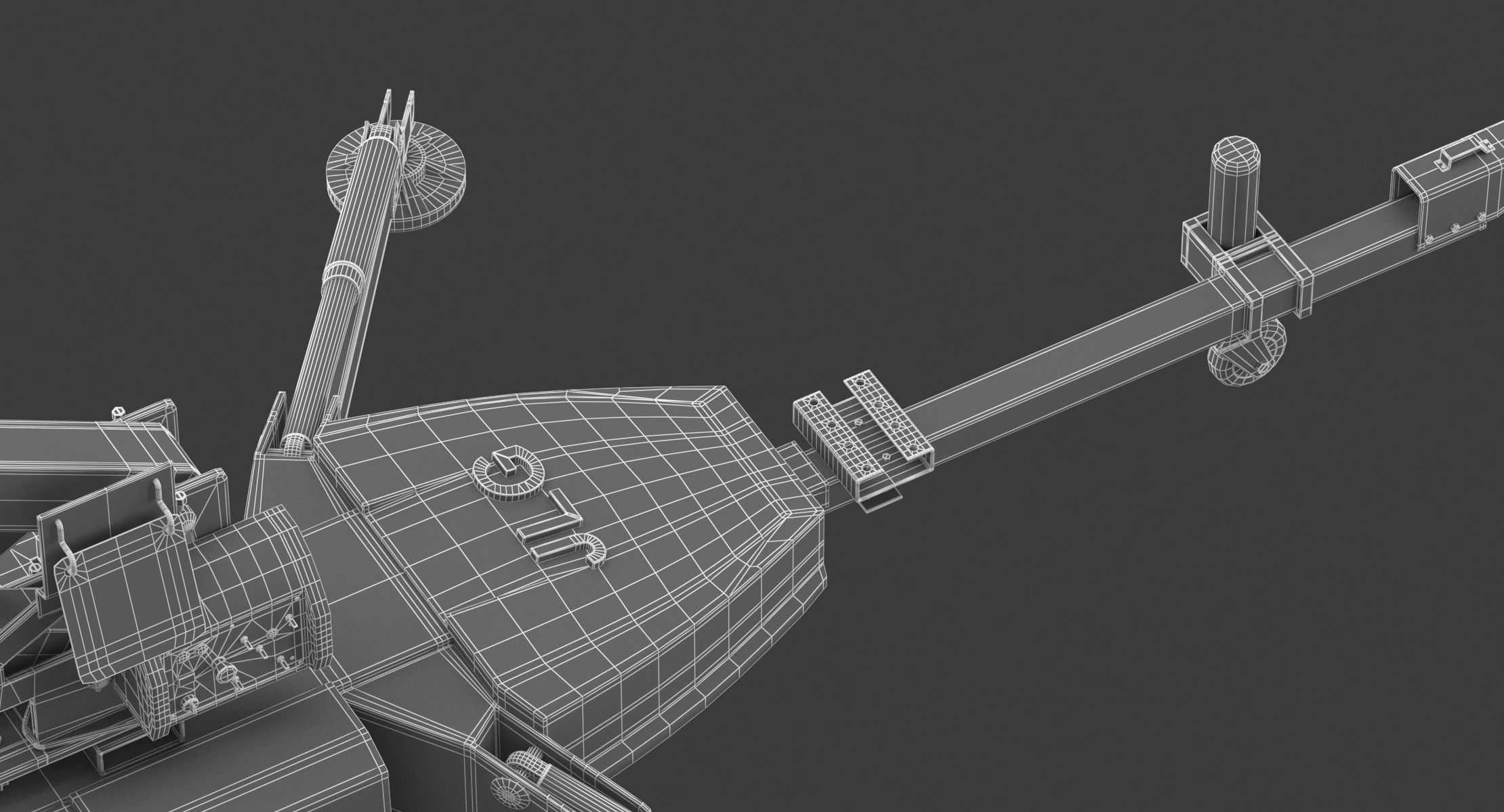 JLG T350 Towable Boom Lift 3D model_22