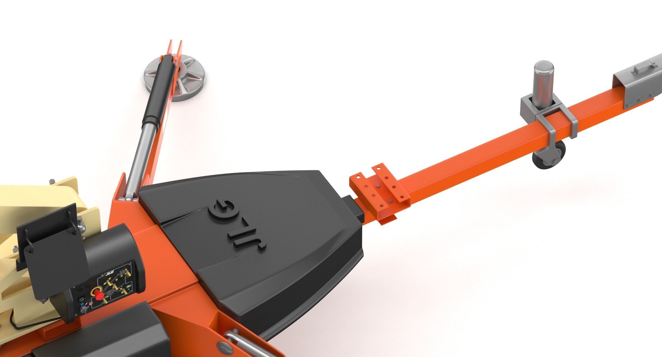 JLG T350 Towable Boom Lift 3D model_9