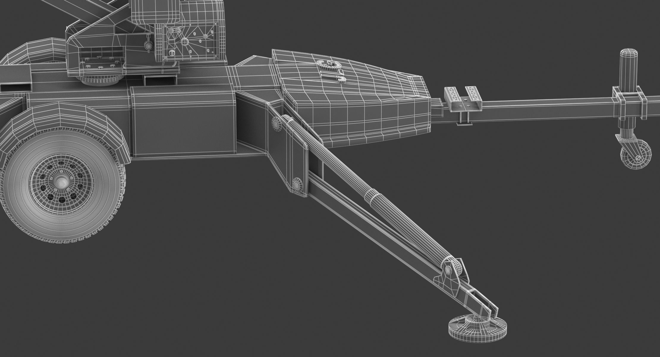 JLG T350 Towable Boom Lift 3D model_23