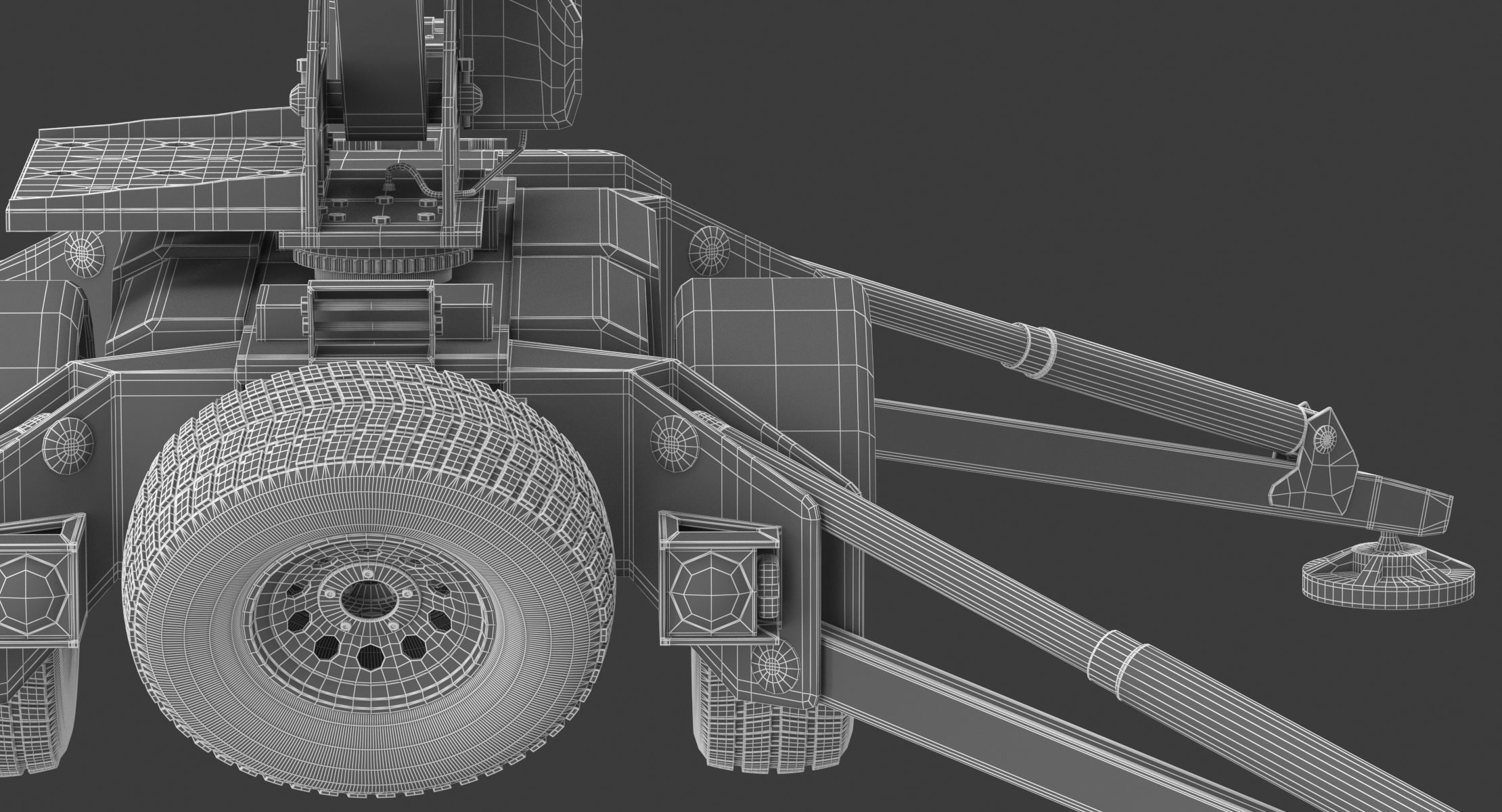 JLG T350 Towable Boom Lift 3D model_19