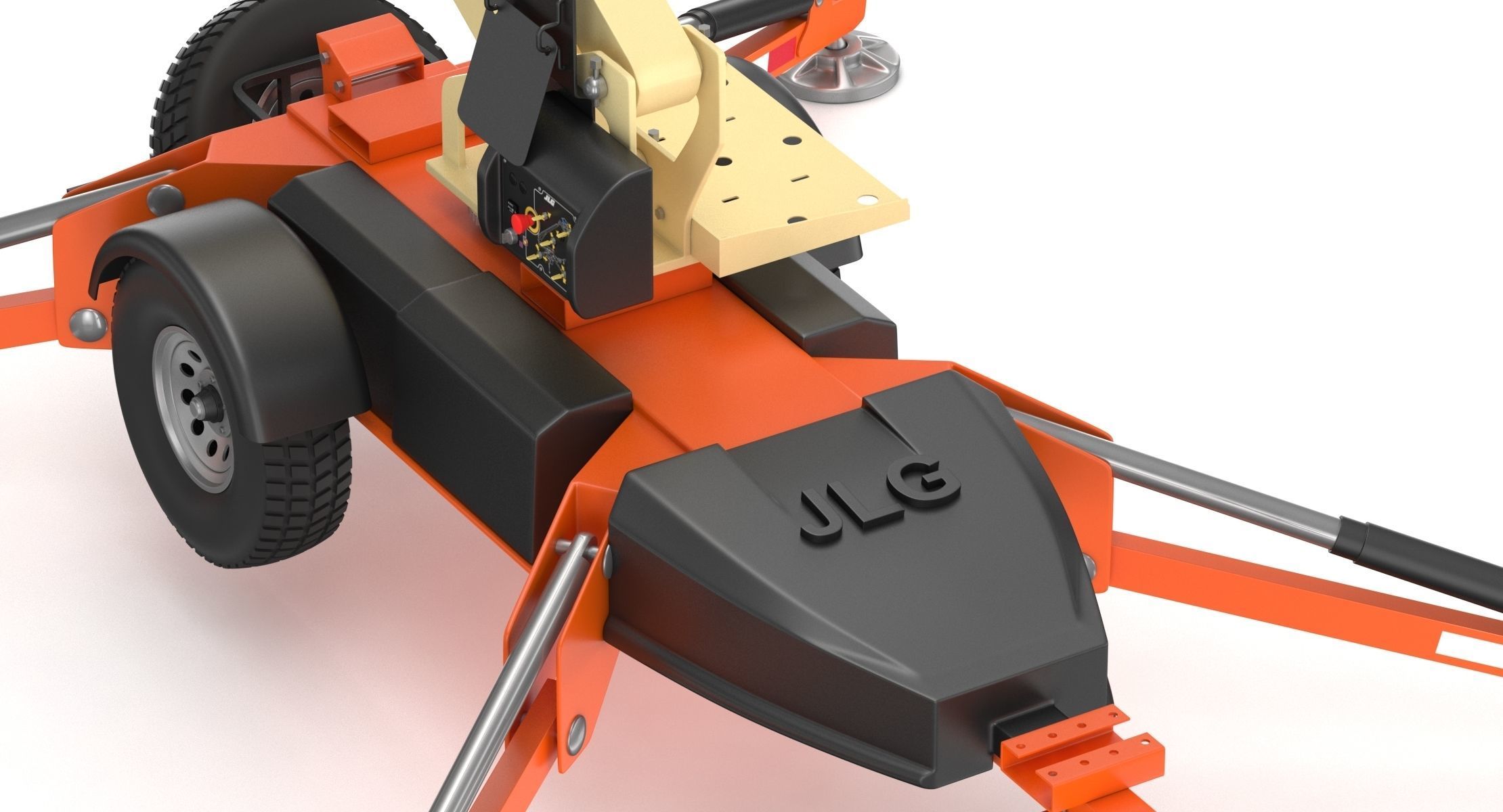 JLG T350 Towable Boom Lift 3D model_11