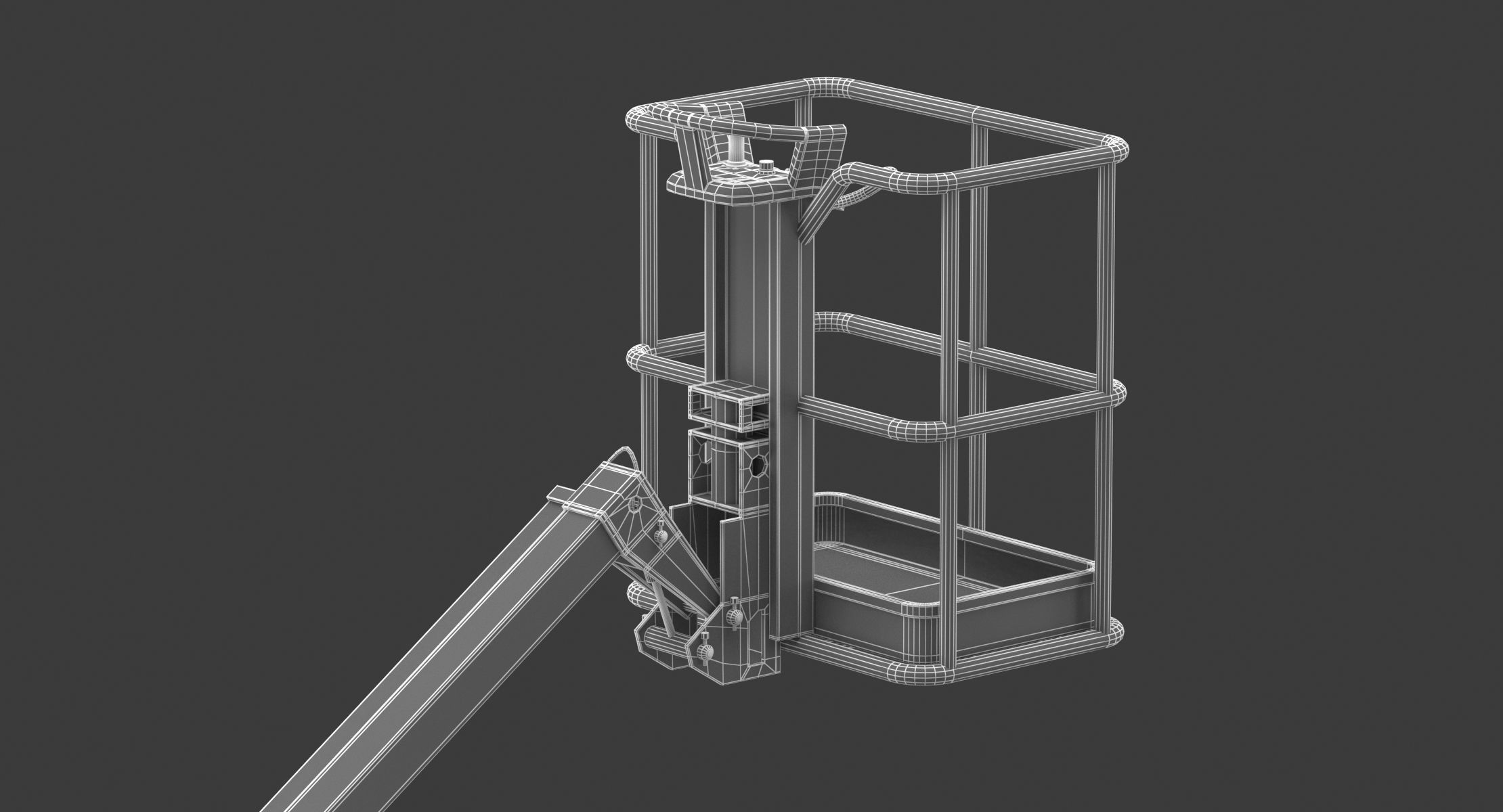 JLG T350 Towable Boom Lift 3D model_21
