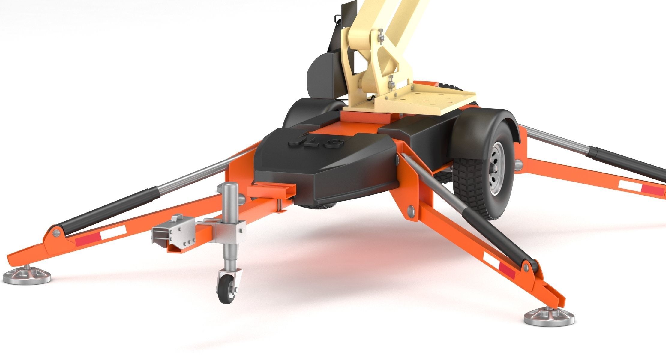 JLG T350 Towable Boom Lift 3D model_12