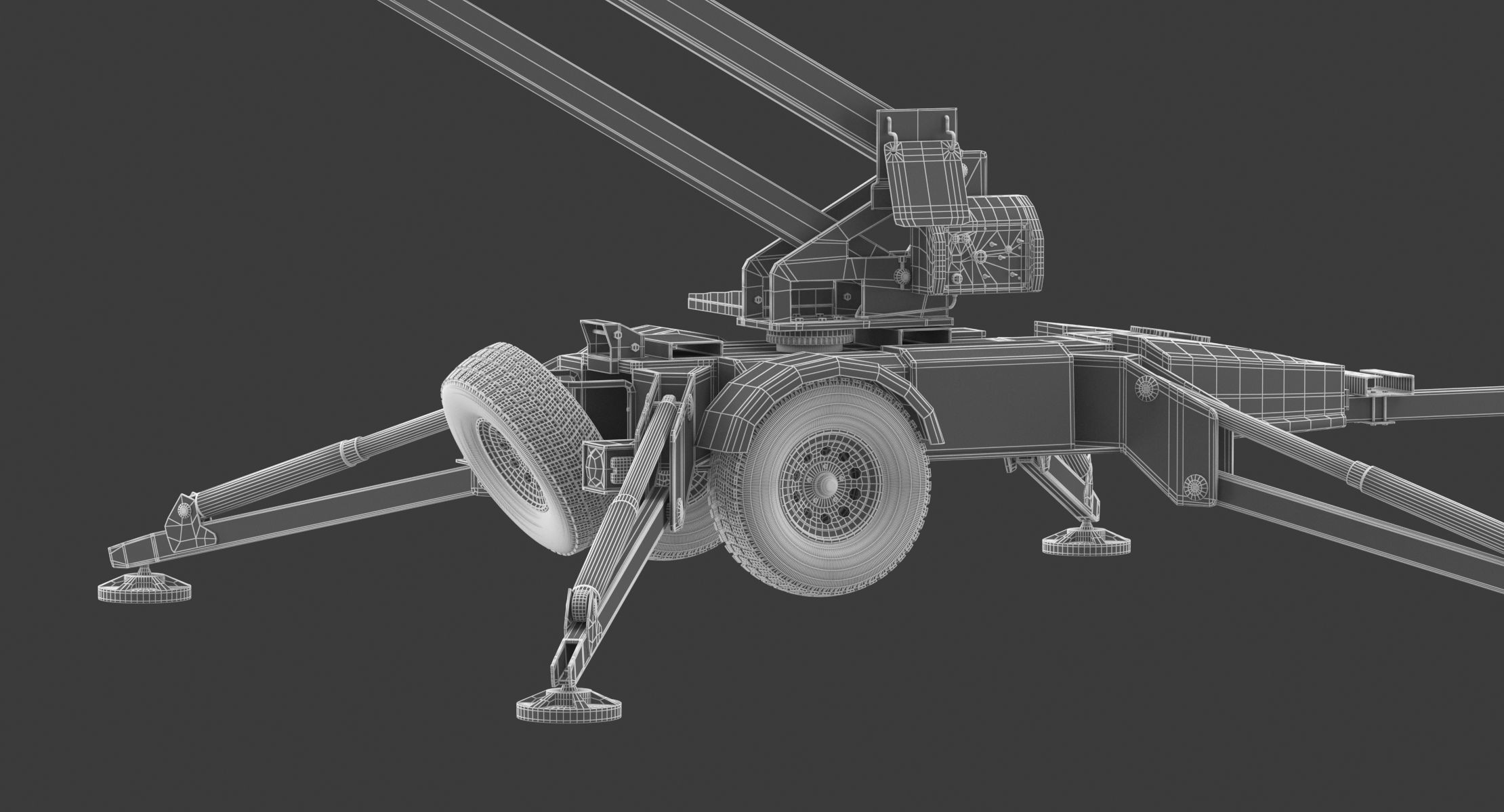 JLG T350 Towable Boom Lift 3D model_17