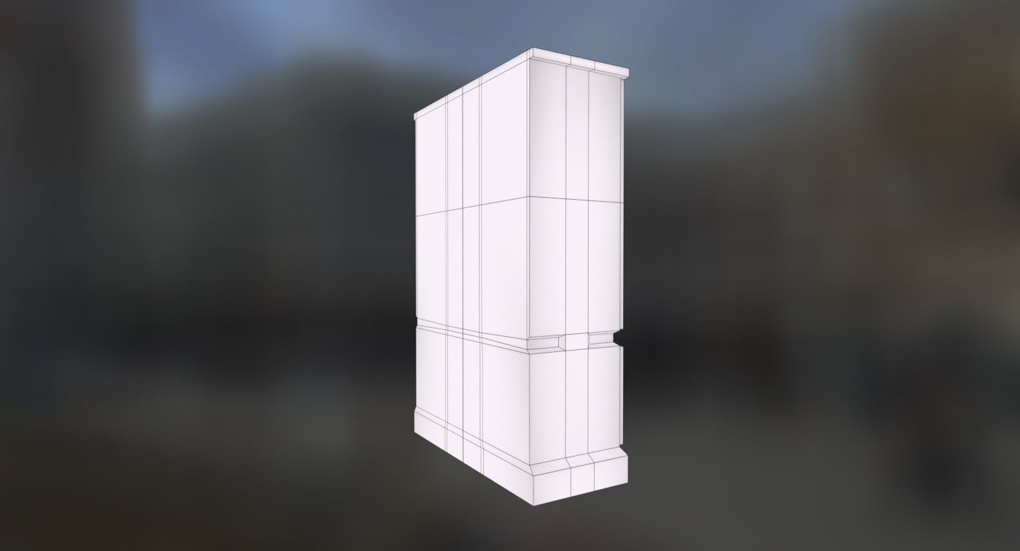 Electrical Control Box Low-poly 3D model_6