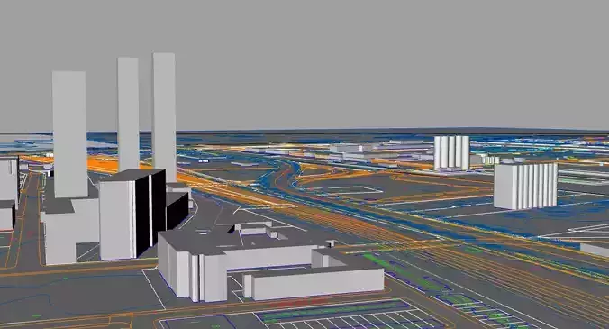 City Industrial Area and Massing