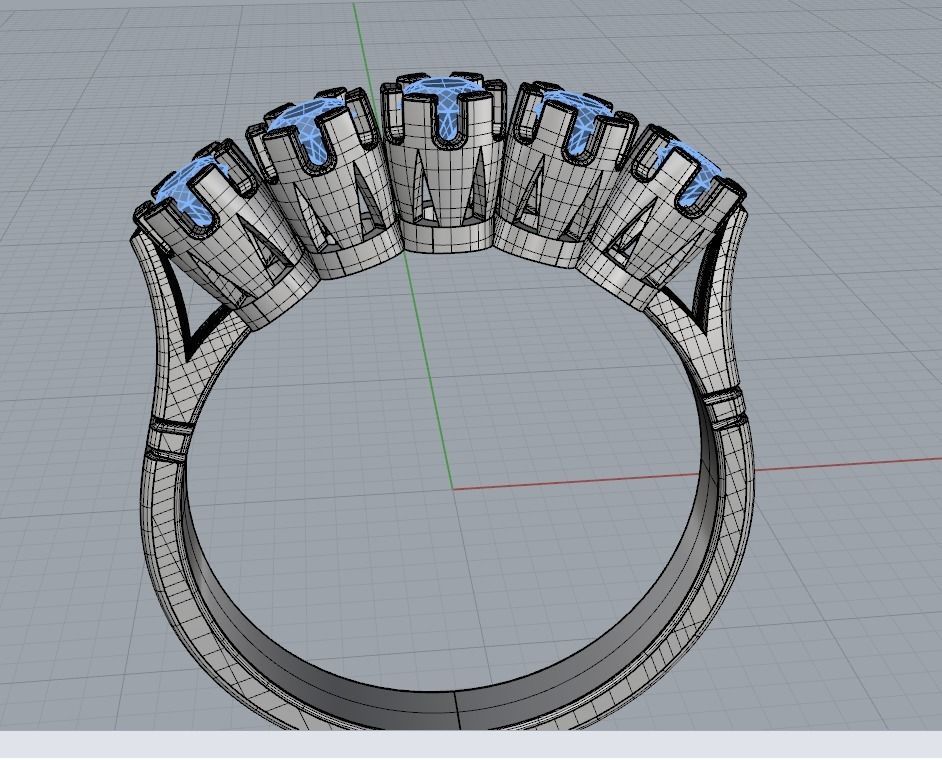 K RINGS N21  2 3D print model_8