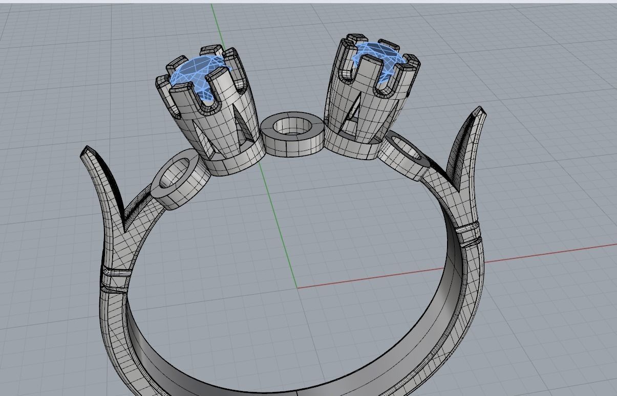 K RINGS N21  2 3D print model_7