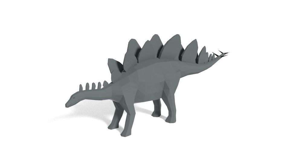 Low Poly Cartoon Dinosaur Collection _35