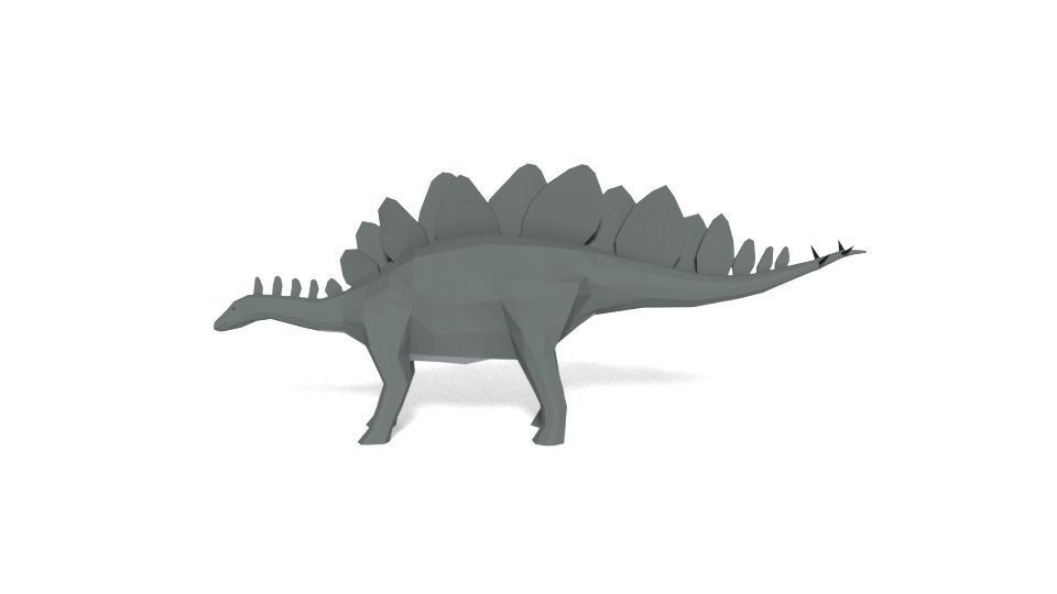 Low Poly Cartoon Dinosaur Collection _40