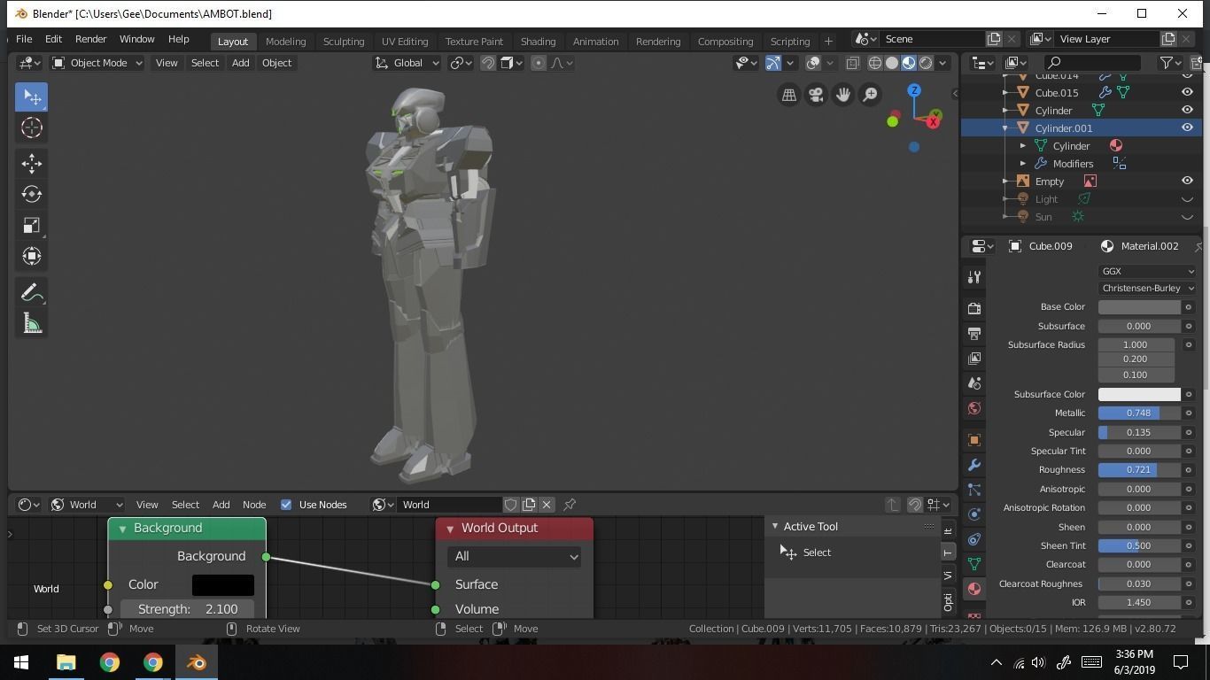 Aldnoah Zero KG7 Kataprakht 3D model_1