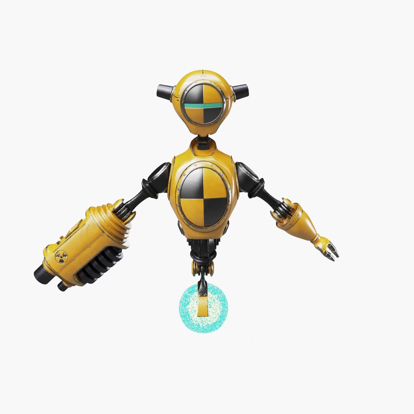 Robot Test Dummy 3D model_8