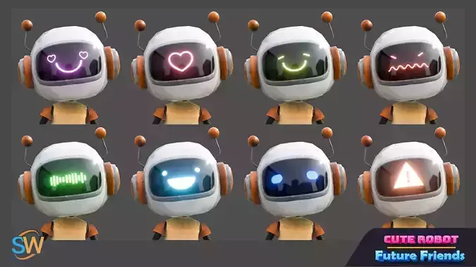 Cute Robot 01 Future Friends