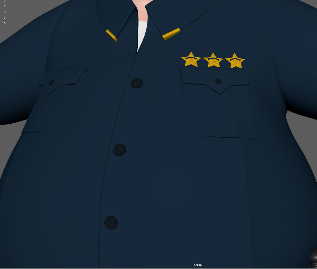 Cartoon Policeman 3D model_10