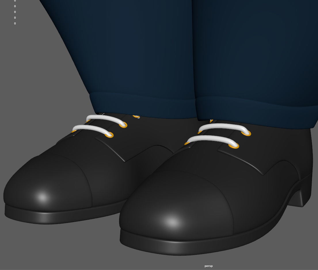 Cartoon Policeman 3D model_14