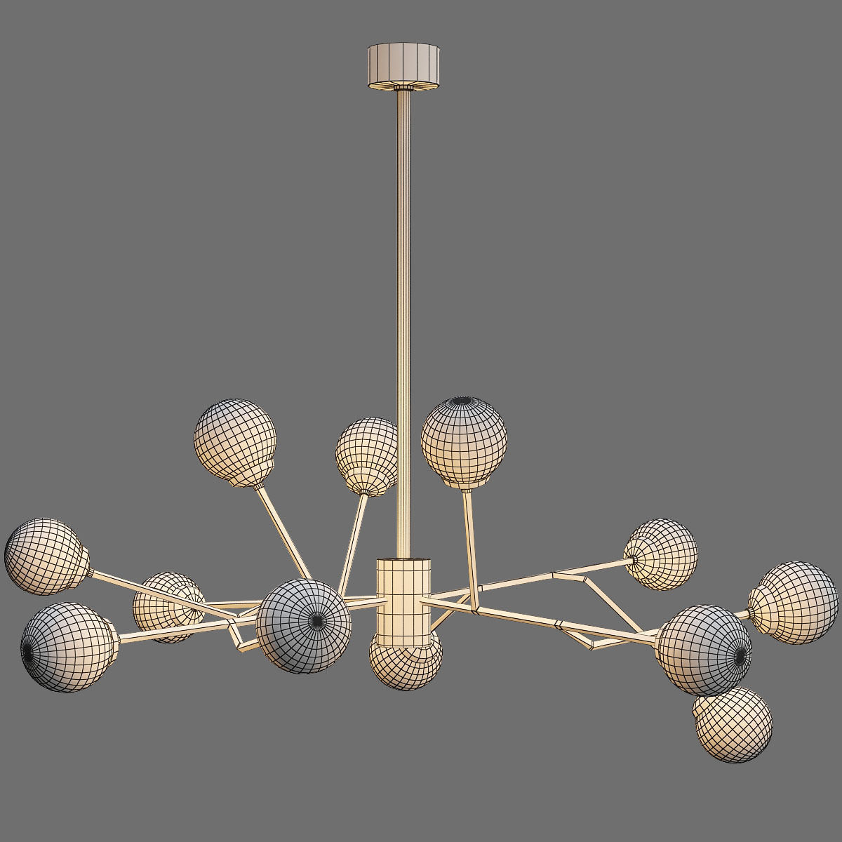 Dallas Chandelier 3D model_1