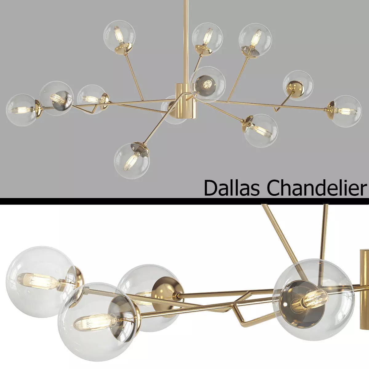 Dallas Chandelier 3D model_0